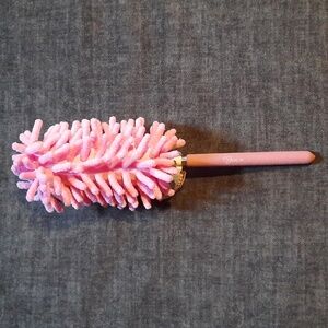 Pink Microfiber Extendable Wand Duster Stick Reusable NWT